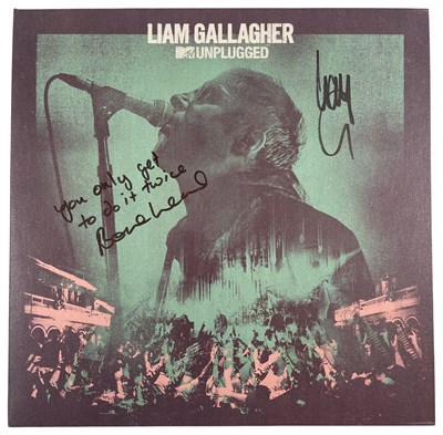 Lot 374 - OASIS - LIAM GALLAGHER AND BONEHEAD SIGNED LP.