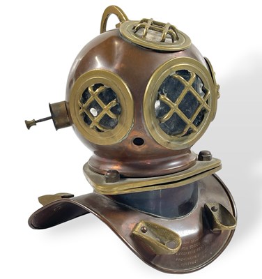 Lot 322 - 10CC - DECEPTIVE BENDS - GRAHAM GOULDMAN'S 'DECEPTIVE BENDS' DIVER'S HELMET AWARD.
