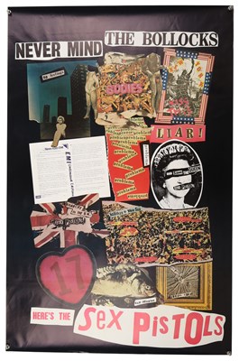 Lot 440 - SEX PISTOLS - UNFOLDED AND MINT NMTB INSERT POSTER.