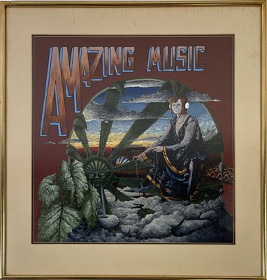 Lot 467 - HAWKWIND - ORIGINAL 'AMAZING MUSIC' ARTWORK BY TONY HYDE.