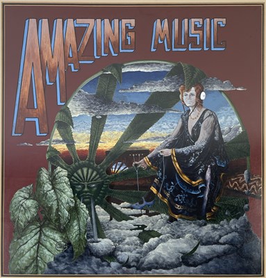 Lot 467 - HAWKWIND - ORIGINAL 'AMAZING MUSIC' ARTWORK BY TONY HYDE.