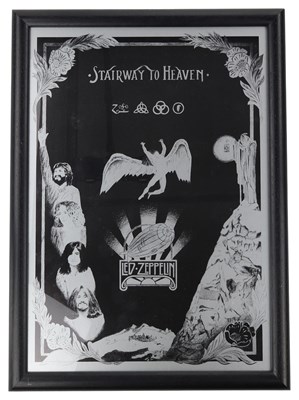 Lot 271 - LED ZEPPELIN - STAIRWAY TO HEAVEN ARTWORK PRINT.