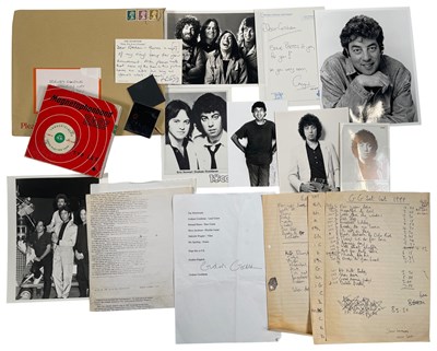 Lot 323 - 10CC- GRAHAM GOULDMAN MEMORABILIA.