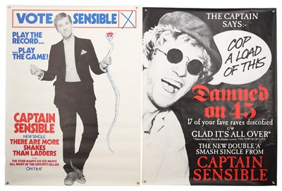 Lot 394 - THE DAMNED - CAPTAIN SENSIBLE POSTERS.