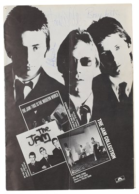 Lot 360 - THE JAM - FULLY SIGNED TOUR PROGRAMME.