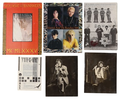 Lot 389 - PUNK - SIOUXSIE AND THE BANSHEES MEMORABILIA.