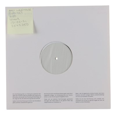 Lot 2 - AMY WINEHOUSE - REMIXES - WHITE LABEL TEST PRESSING
