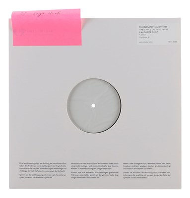 Lot 100 - THE STYLE COUNCIL - OUR FAVOURITE SHOP - WHITE LABEL TEST PRESSING