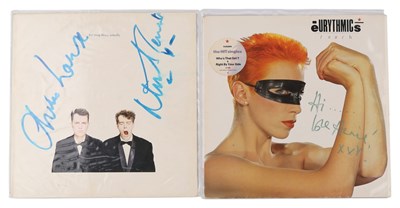 Lot 235 - SIGNED LPS - PET SHOP BOYS / ANNIE LENNOX.