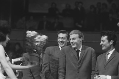 Lot 482 - THE BEATLES 1963 ALBERT HALL CONCERT PHOTOS - PREVIOUSLY UNSEEN.